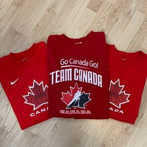 Team Canada hockey t’s 🇨🇦3 for $45